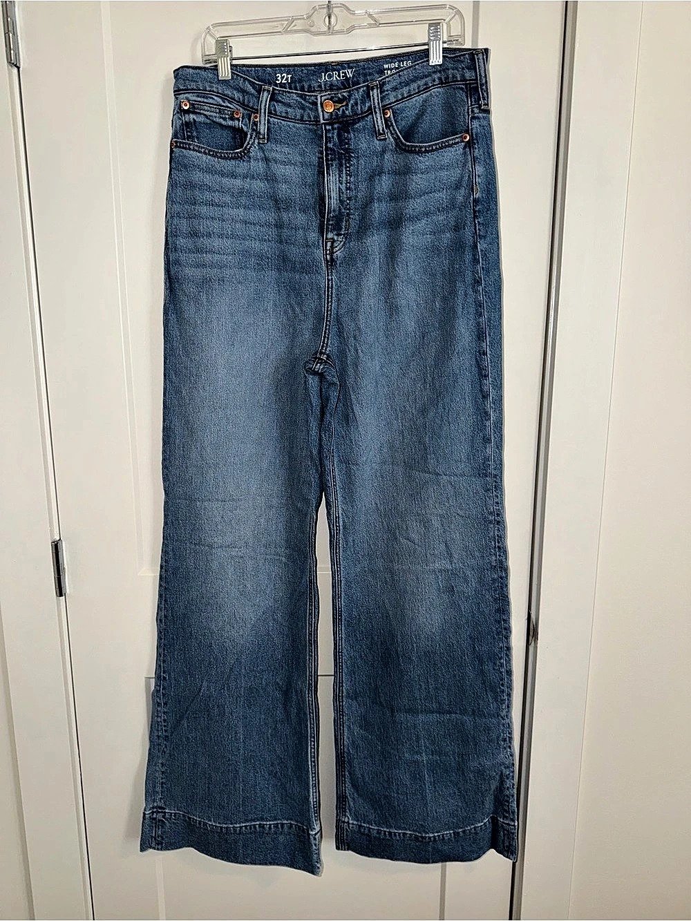 J. Crew Wide Leg Trouser Jeans